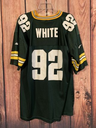 Vintage Reebok Nfl Green Bay Packers Jersey 92 Reggie White Mens Sz Xl Made Usa