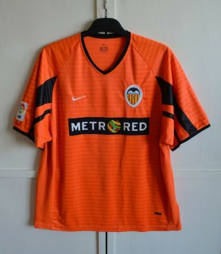Valencia Spain 2001 2002 Vintage Away Football Shirt Jersey Camiseta Nike Size L