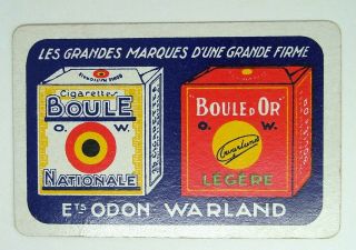 1 X Cigarette Boule D’or Single Swap Playing Card Y11