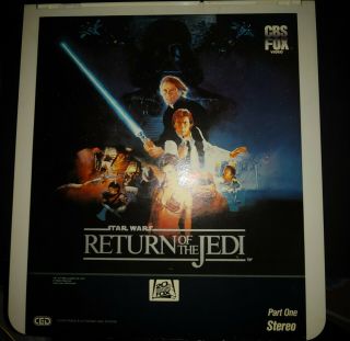 Cbs Fox Video 1983 Star Wars Return Of The Jedi Ced