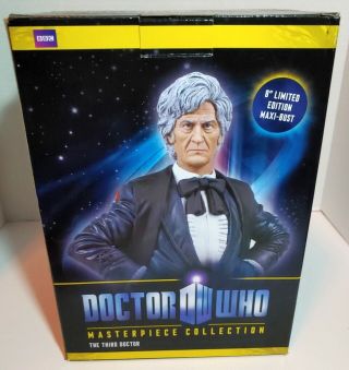 Doctor Who Bbc 3rd Third Doctor Maxi Bust Statue Masterpiece Titan -