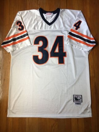 Mitchell & Ness Nfl Chicago Bears Walter Payton 1985 Authentic Jersey Size 60