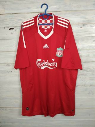 Liverpool Jersey 2008 2010 Home Size Xl Shirt Mens Maglia Trikot Soccer Adidas