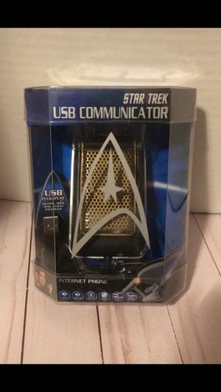 Star Trek Usb Communicator Internet Phone - Hammacher Schlemmer - Iob