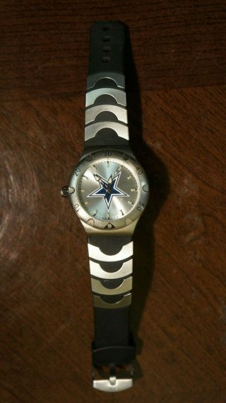 Dallas Cowboys Gametime Nfl Stainless Steel Back Wrist Watch Analog Quartz