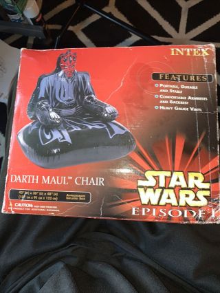 Star Wars Episode I Darth Maul Inflatable Chair.  In The Box