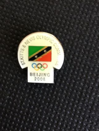 Beijing Olympics 2008,  St Kitts Noc Pin
