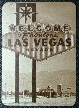 1 playing card Las Vegas Silver Slipper C1950 3H 2