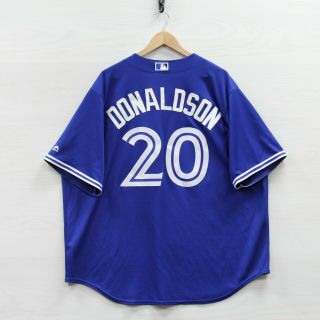 Josh Donaldson 20 Toronto Blue Jays Cool Base Majestic Jersey 2XL MLB Stitched 2