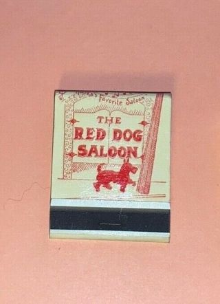 Vintage The Red Dog Saloon Juneau Alaska Matchbook Matches