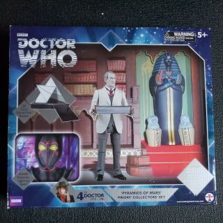 Doctor Dr Who Pyramids Of Mars Priory Collectors Set Figure Sutekh Scarman
