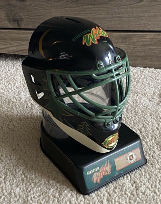 Minnesota Wild Hockey Goalie Mini Helmet Mask Bank