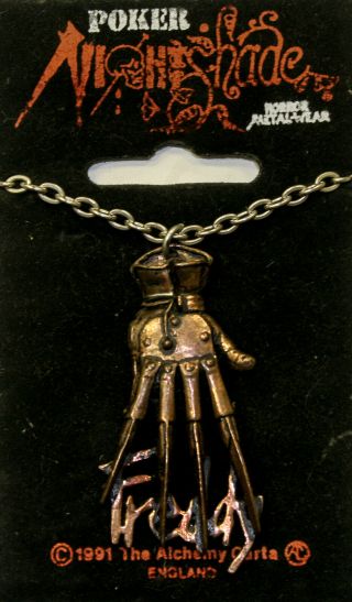 Poker Rox Freddy Krueger Hand Nightmare On Elm Street Necklace