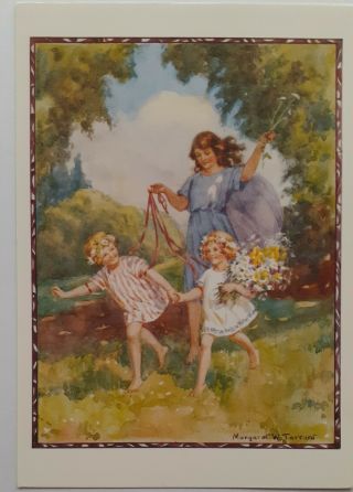 Postcards - One Vintage Postcard - " Lady With Children "
