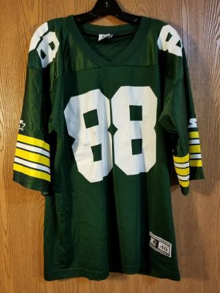 Rare Keith Jackson 88 Green Bay Packers Starter Jersey Size 48 Euc