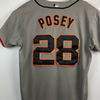 Majestic Authentic San Francisco Giants Buster Posey Cool Base Jersey Size 44