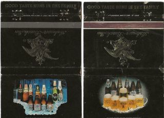 Anheuser - Bush,  Inc.  Beer - 2 Different Early Match Covers