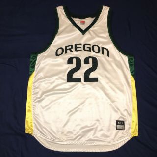 Nike Oregon Ducks Basketball Jersey Womens Size 50 Ncaa Authentic Team Apparel