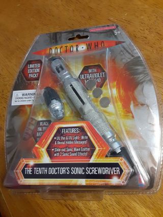 Doctor Who The Tenth Sonic Screwdriver Limited Edition Uv Pen Light Bbc 10th