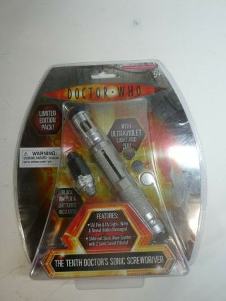 Bbc Doctor Who The Tenth Sonic Screwdriver Limited Edition Uv Pen Light