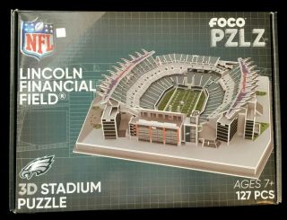 Foco 3d Stadium Puzzle Philadelphia Eagles Lincoln Financial Field Nfl 127 Piece