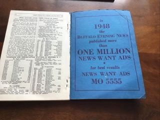 Buffalo NY 1949 Buffalo Evening News Almanac And Fact Book 2