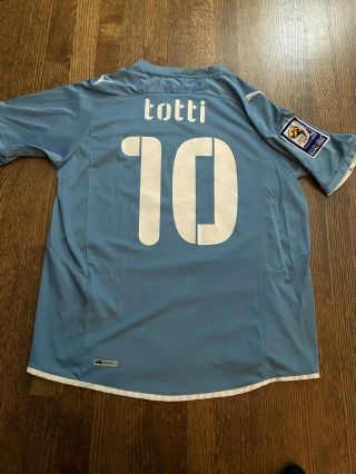 Puma Italy Jersey Totti Rare 2010 World Cup Qualifiers Shirt Football Soccer M