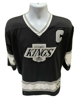 Vintage Wayne Gretzky Los Angeles La Kings 99 Ccm Nhl Hockey Youth Jersey L/xl
