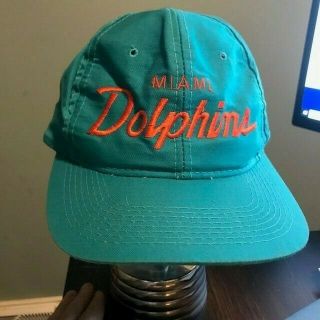 Vintage Miami Dolphins Sports Specialties Script Hat Snapback