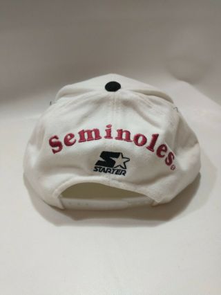 Vintage Florida State FSU Hat Cap One Size Fits All - 90s Starter 3