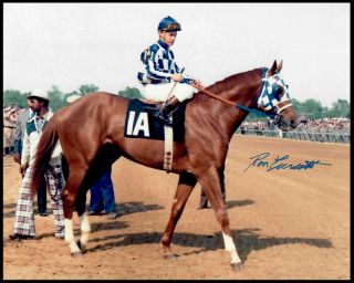 Secretariat - Ron Turcotte Signed 1973 Kentucky Derby 8x10 Photo