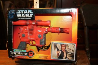 1996 Star Wars Power Of The Force Han Solo Heavy Blaster Blastech Dl - 44