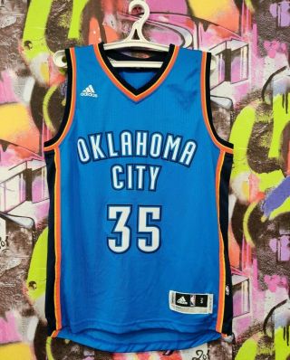 Oklahoma City Thunder 35 Kevin Durant Swingman Basketball Jersey Mens Size S