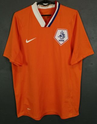 Mens Nike Holland 2008/2010 Netherlands Home Soccer Football Shirt Jersey Size M