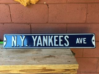 Yankee Stadium Baseball Stadium 6x36 Metal Street Sign Indoor Outdoor Ny Yankees