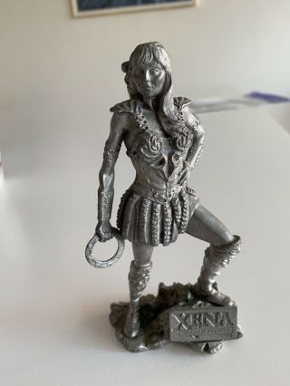 Xena Warrior Princess 6 " Vintage 1998 Comstock Creations Pewter Figure W/chakram