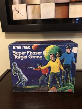 Vintage Star Trek Phaser Ii Target Game W/box 1976 Mego—unused—