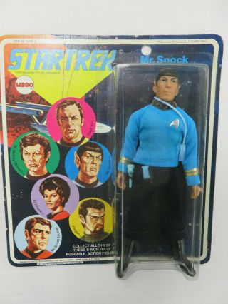 Mr.  Spock Star Trek Mego 1974 Vintage 8 " Figure Noc Zq/l