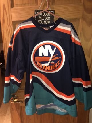 Ccm The Hockey Company Authentic On Ice Game Jersey Chandail Authentique Ny Isla