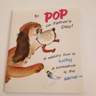 Vintage Greeting Card Father 