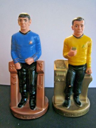 1975 Play Pal Star Trek Banks - Captain Kirk And Mr.  Spock