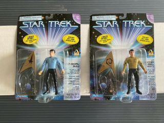 Star Trek Scotty & Sulu Spencer Gifts Exclusive Action Figures 1996 Playmates