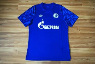 Schalke 04 Umbro Home Football Shirt 2019 - 2020 Mens Jersey S04 Trikot Large Blue