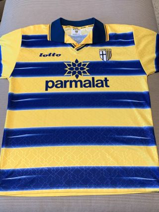 1998 - 1999 Parma A.  C.  Home Jersey,  Classic Parma Kit,  Men 