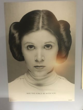 Star Wars Celebration Orlando Carrie Fisher Princess Leia Limited Poster Print