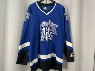Vintage University Of Kentucky Wildcats Starter Hockey Jersey Xl