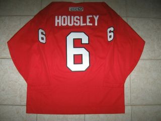 Vintage 6 Phil Housley Chicago Blackhawks Off.  Lic.  Ccm Jersey,  Size Men 
