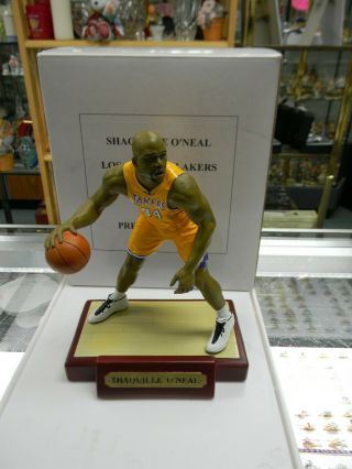 Salvino Prestige Series La Lakers Shaquille O Neal Shaq Figurine /10000 W/coa