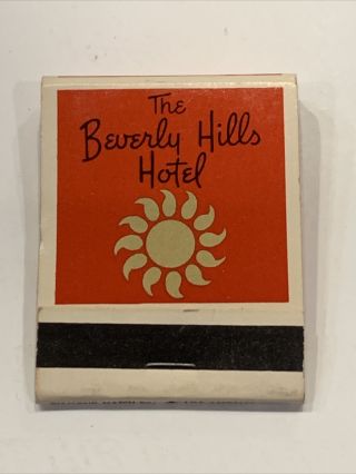The Beverly Hills Hotel Vintage Matchbook Ca Full