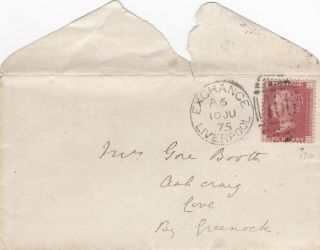 1875 Qv Liverpool Cover With A 1d Penny Red Stamp Pl 170 Sent To Cove 99p Start